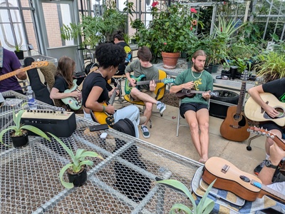 Jam session 'Music in the conservatory' hosted by the Greenthumb Club, 9/27/24