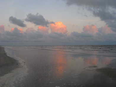 Gulf of Mexico at sunset