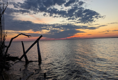 Sunset over Apalachicola Bay, St. George Island