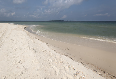 Gulf of Mexico at the east end of St George Island